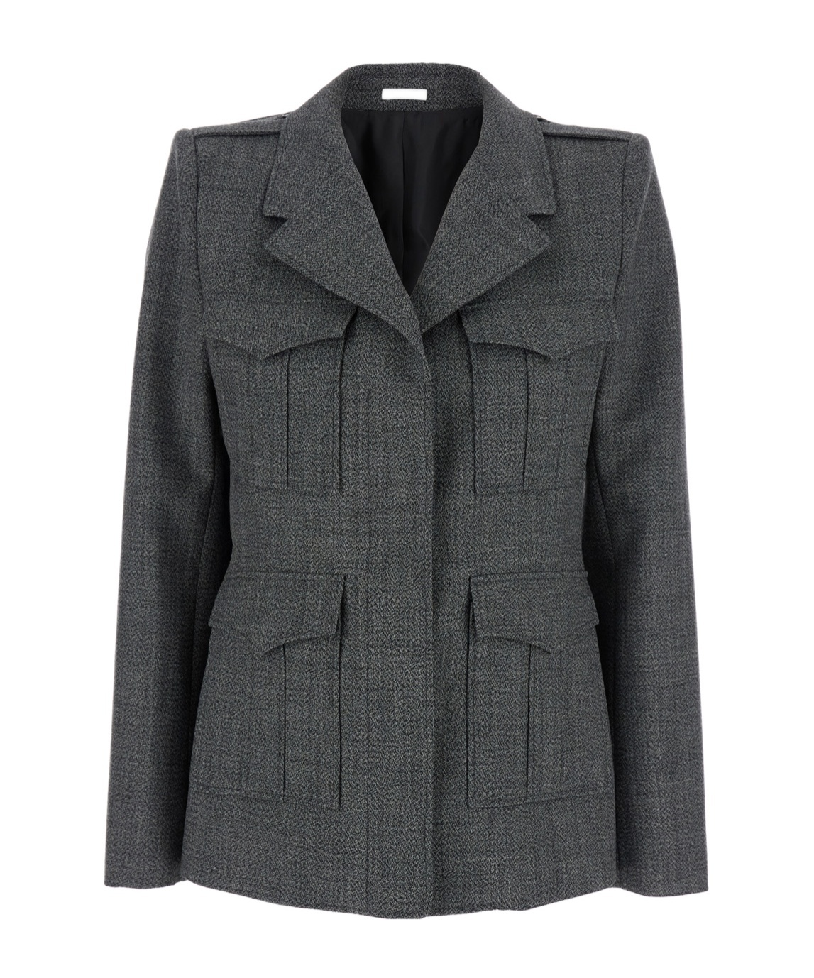 Alexander Mcqueen Fitted Silhouette With Epaulettes And Flap Pockets