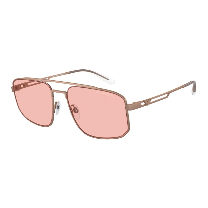 Emporio Armani Pilot Sunglasses In Pink