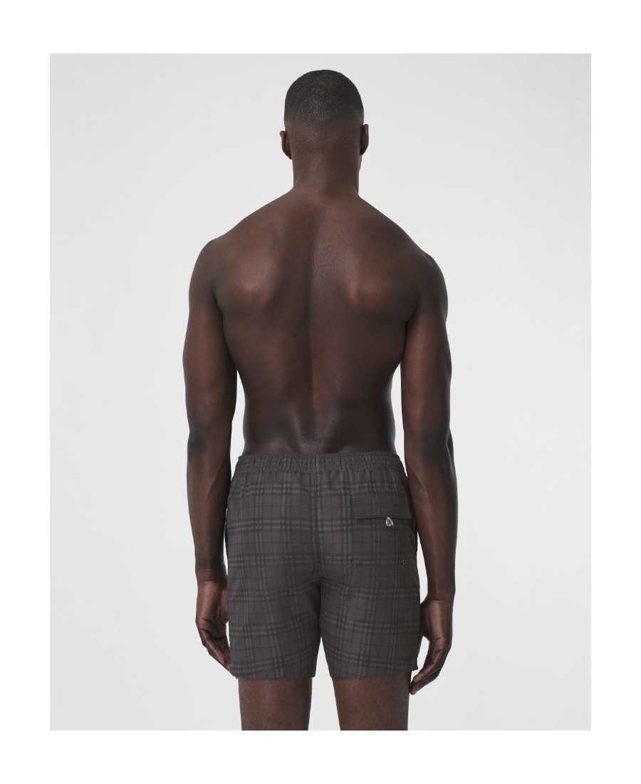 BURBERRY CHECK-PRINT SWIM SHORTS
