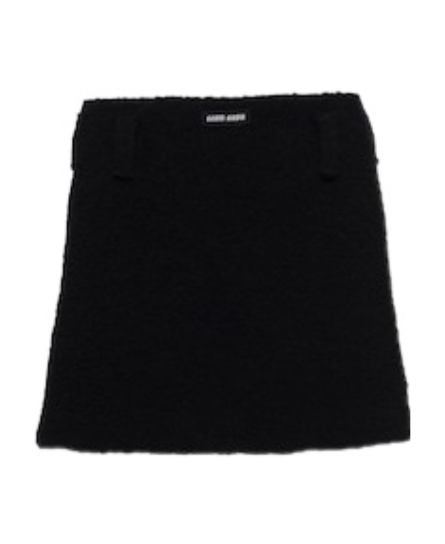 MIU MIU BOUCLÉ MINISKIRT 