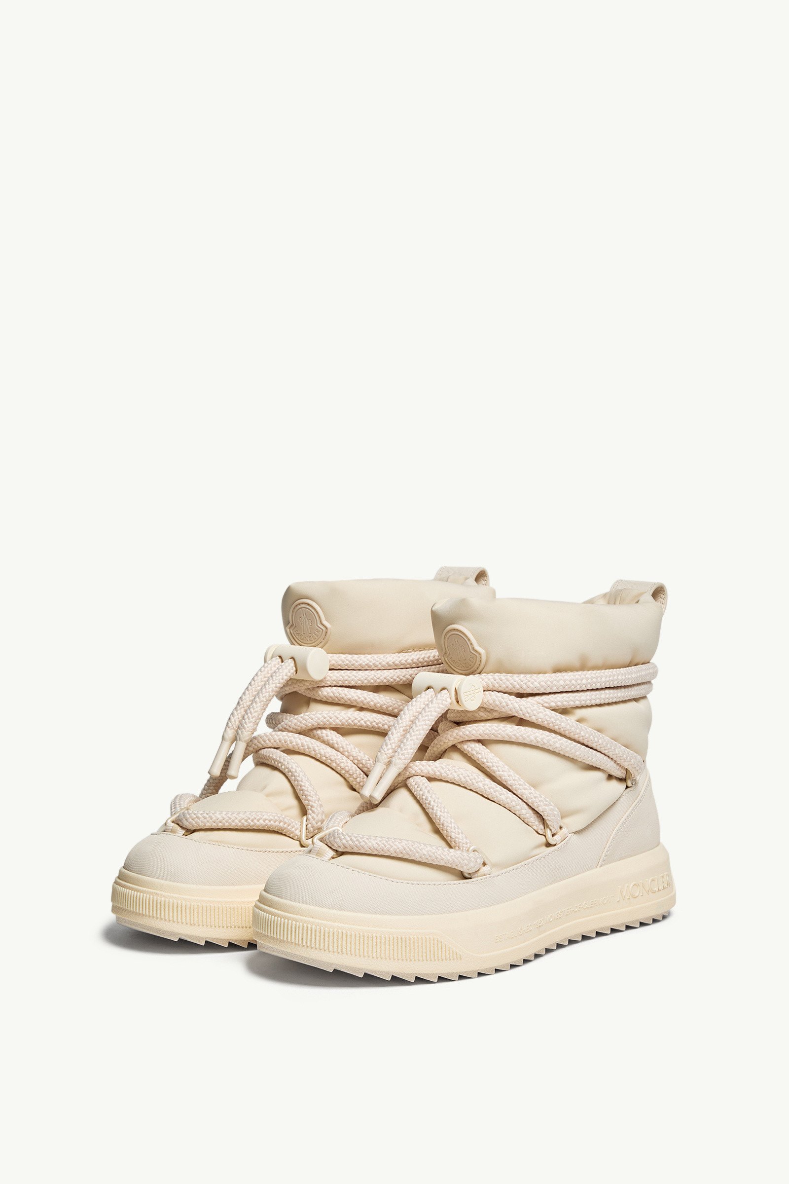 Moncler Altive Mid Snow Boots In Nude