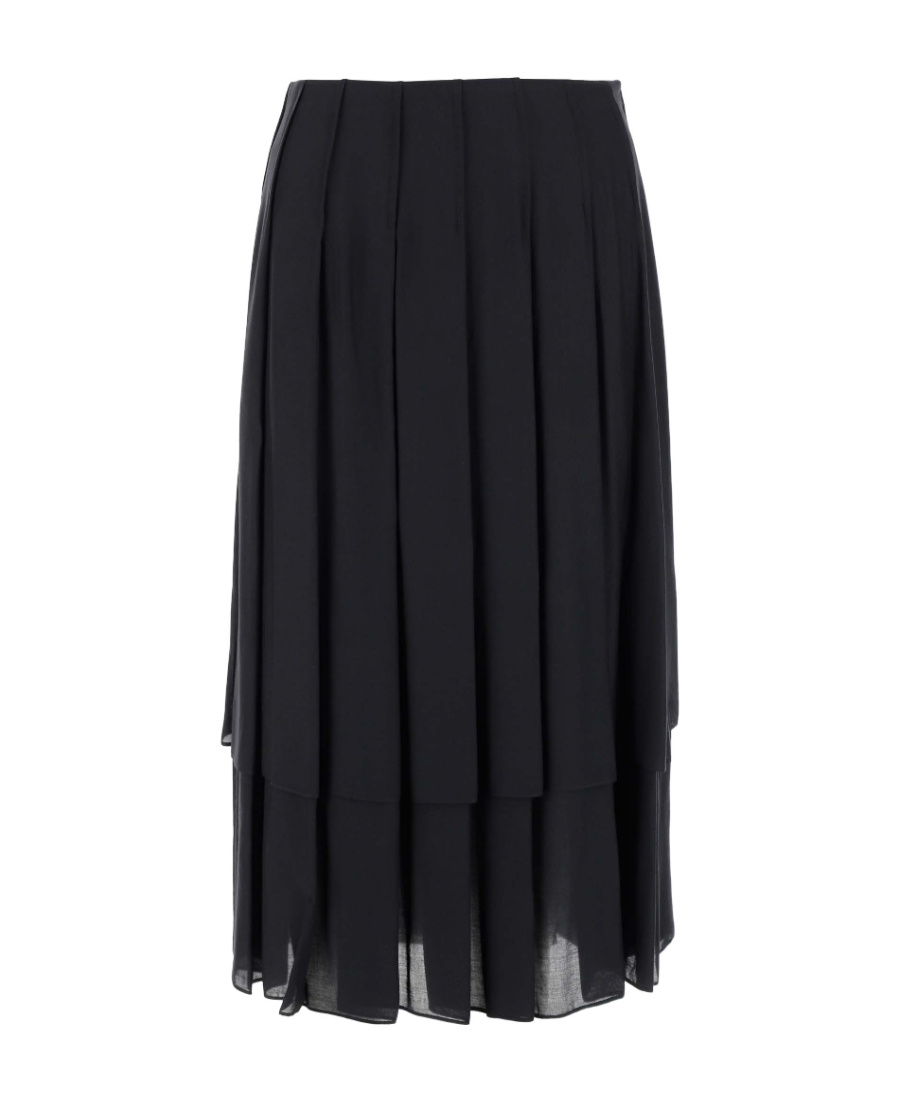 The Row Pleated Skirts In Black