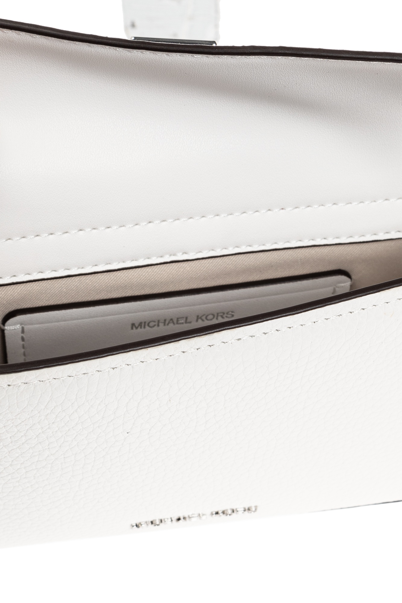 Michael Michael Kors Logo Shoulder Bag In White