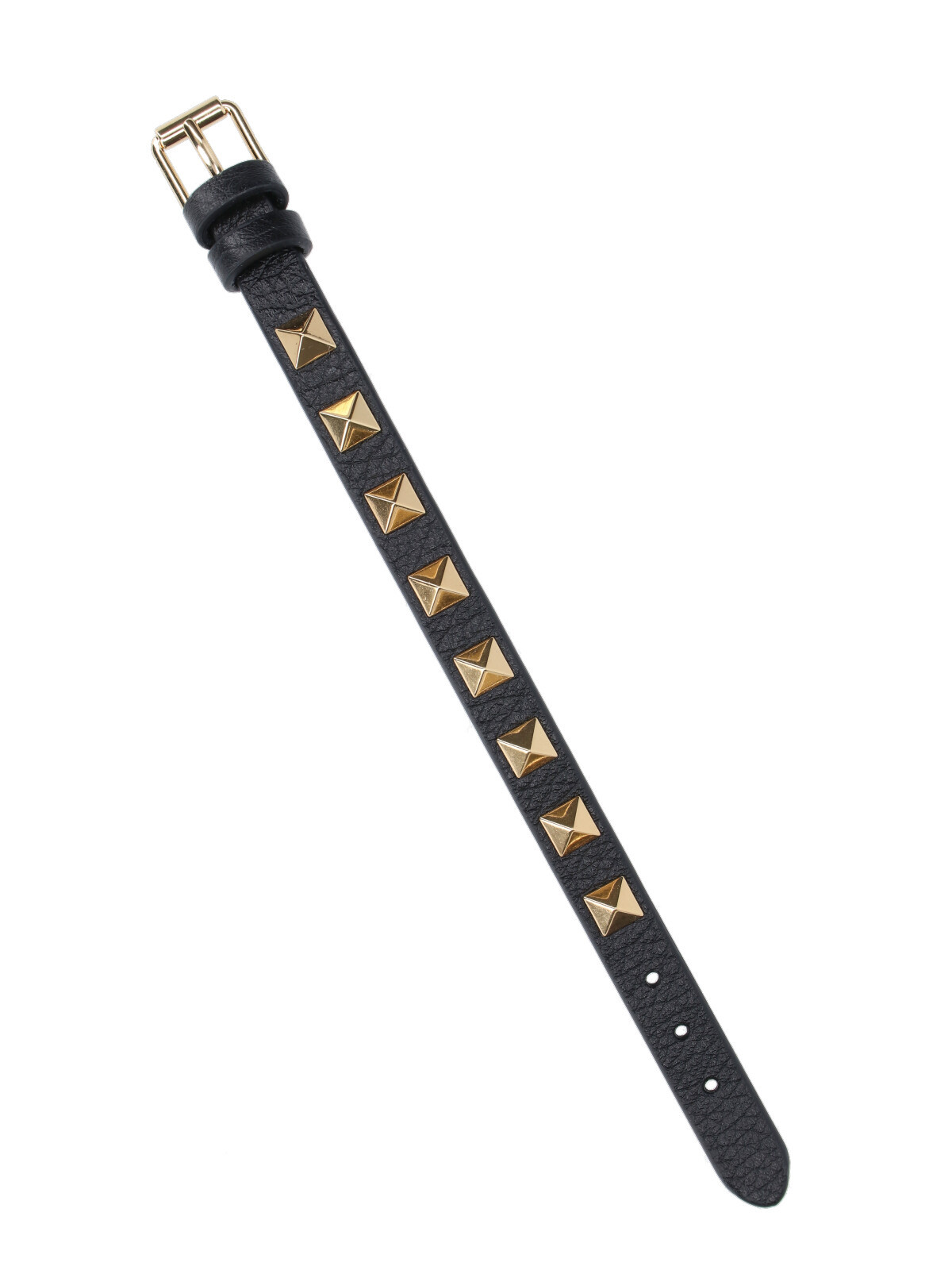 Shop Valentino Rockstud Bracelet In Black