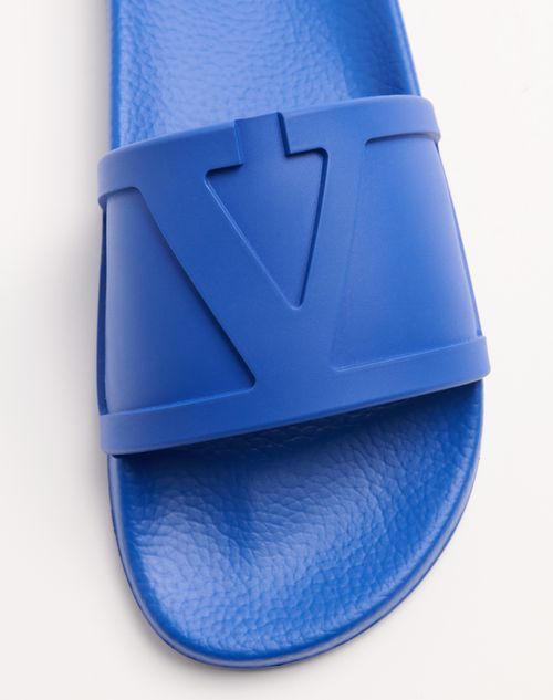 Valentino Garavani Men Coolside Pool Slides In Blue