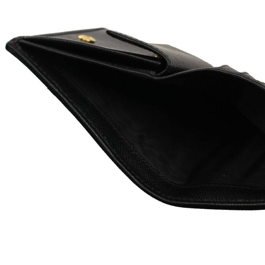 Prada Logo Wallet In Black