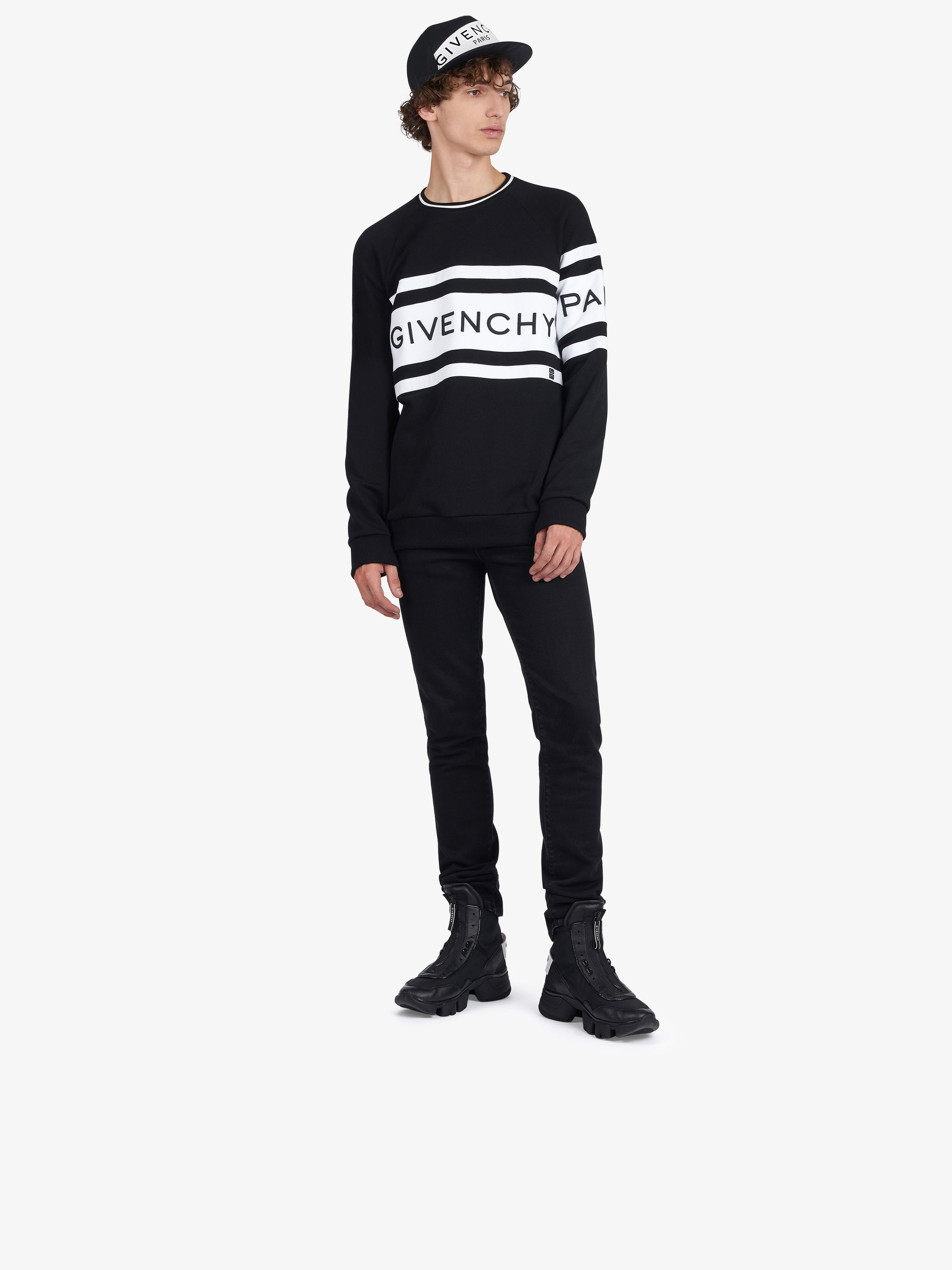Givenchy Logo Snapback Cap In Black