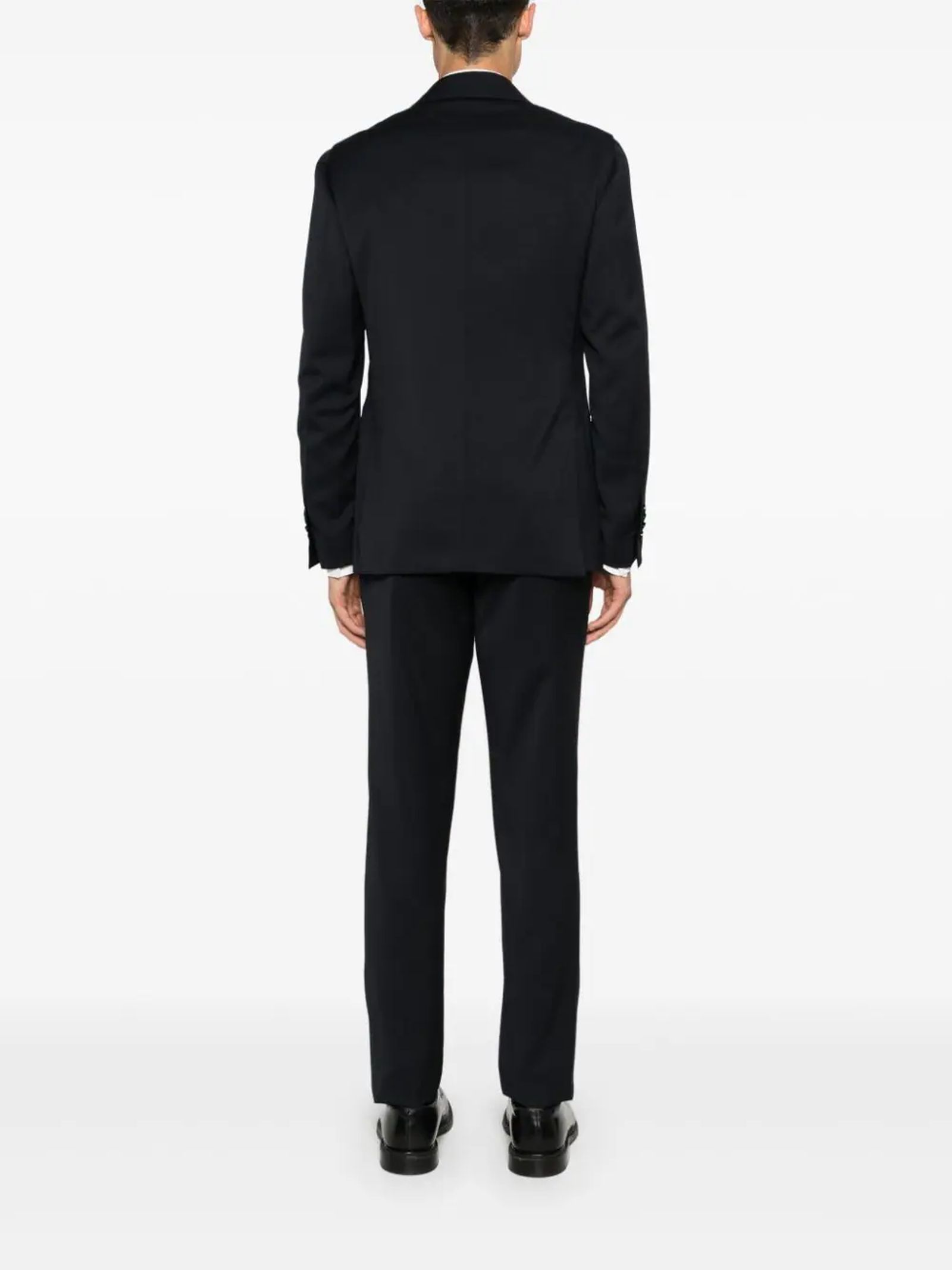 Lardini Long-sleeved Suit In Black