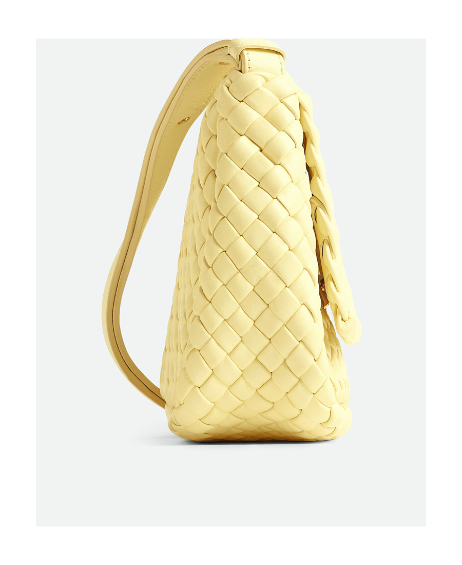 Bottega Veneta Mini Cobble Shoulder Bag In Nude