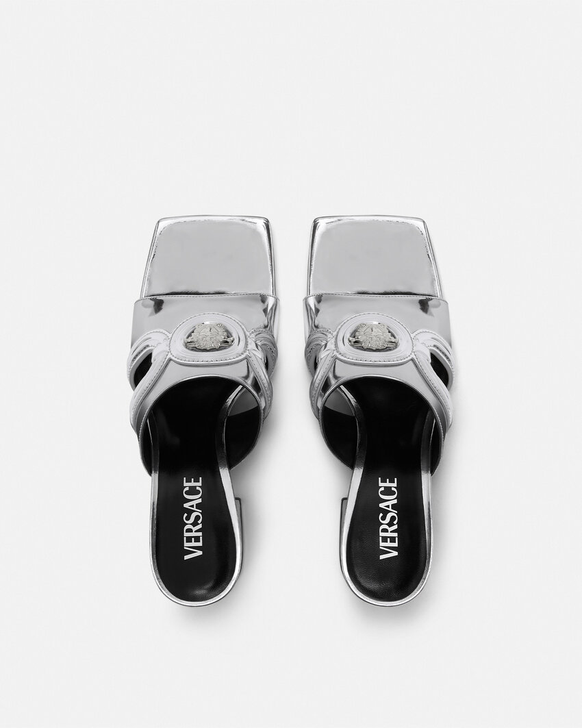 Versace Medusa '95 Mules Métallisés 70 Mm