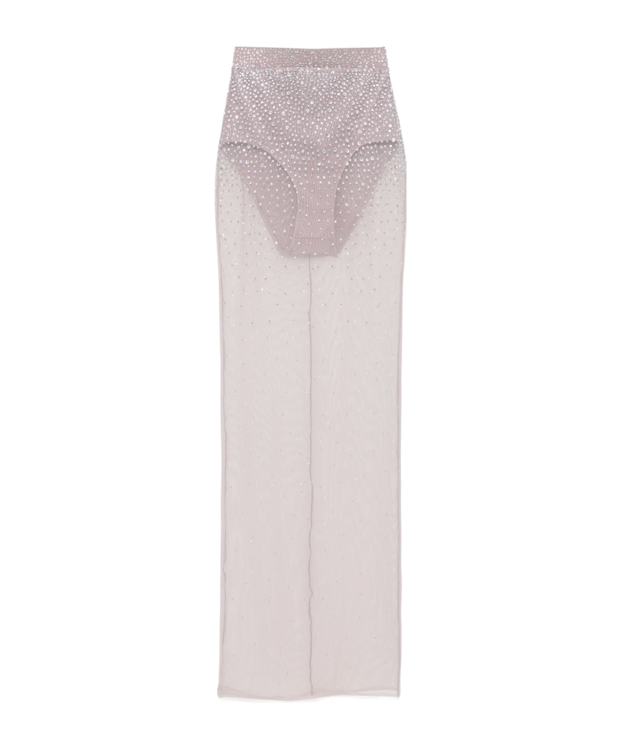 Alex Perry Crystal Mesh Half-length Dress In White