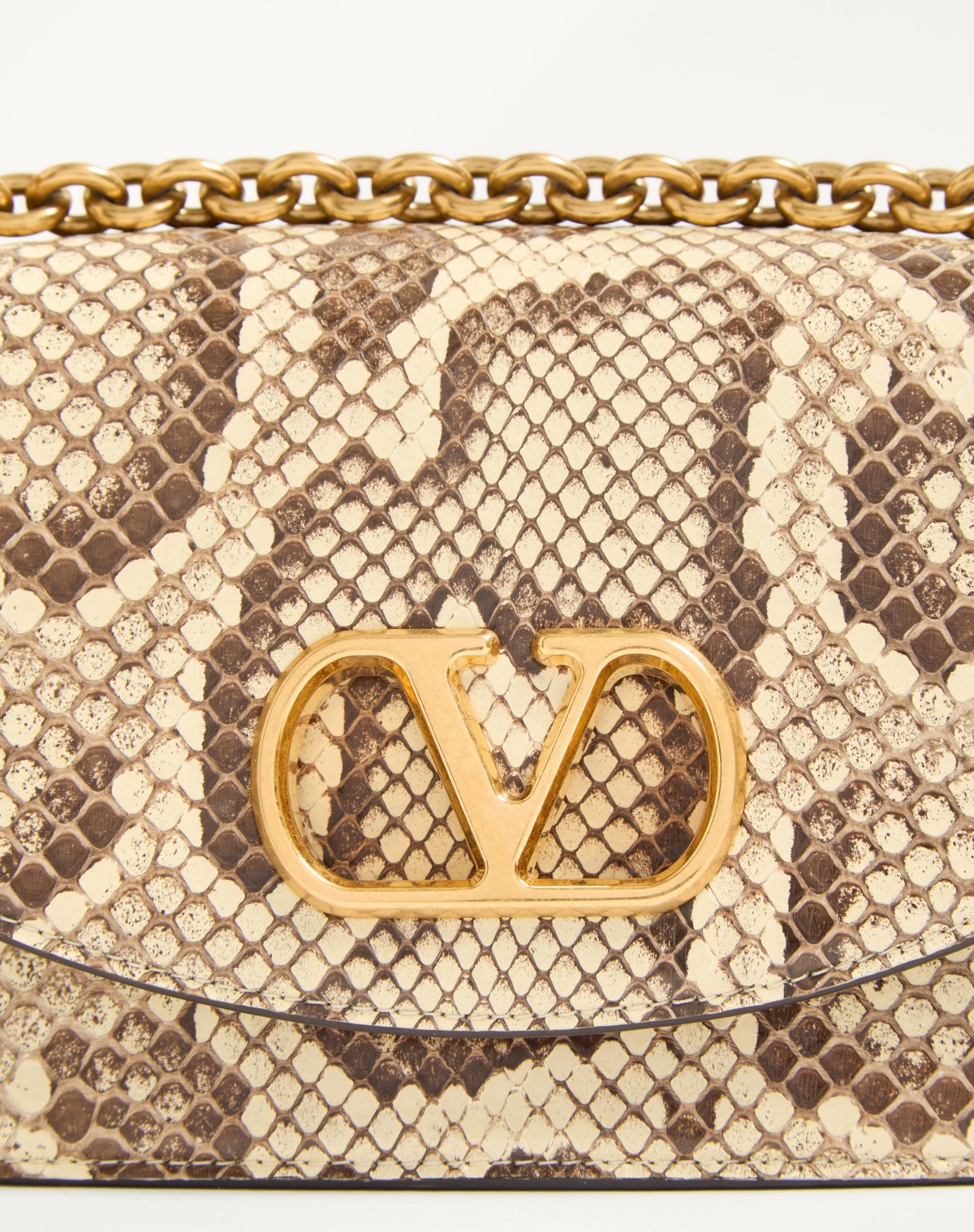 Valentino Pattern Shoulder Bag In Nude
