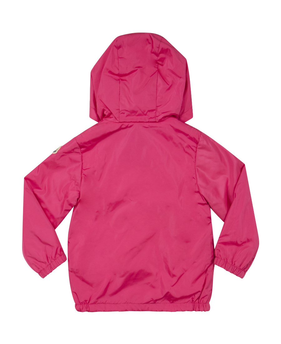 Moncler Logo-print Hooded Jacket In Pink