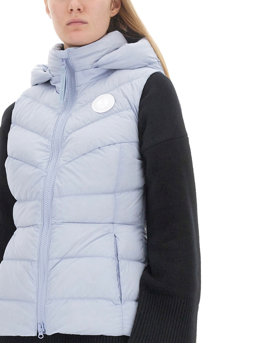 Canada Goose Clair Logo-patch Quilted Gilet In White