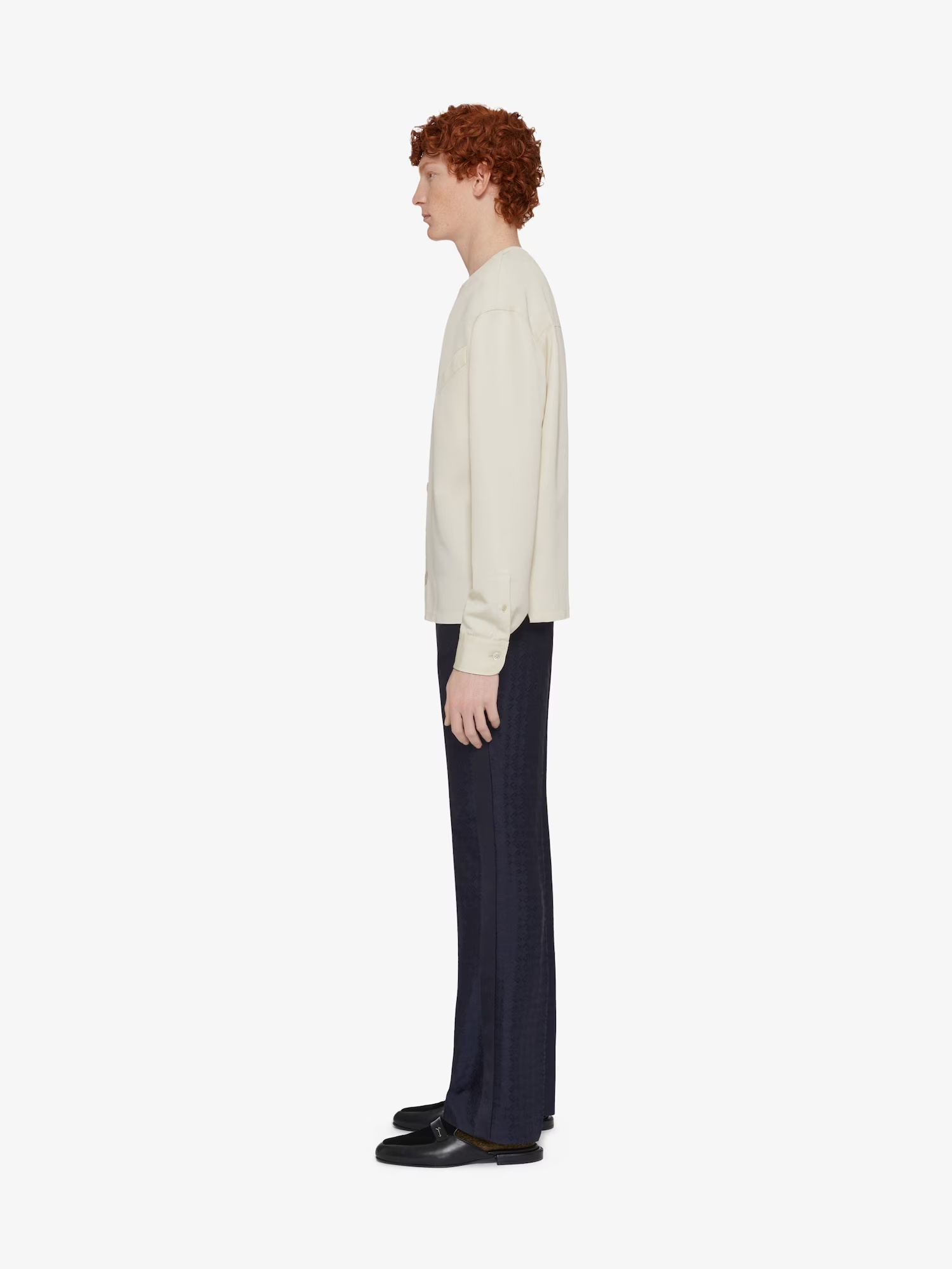 Givenchy Monogram Slim-fit Pants In Blue