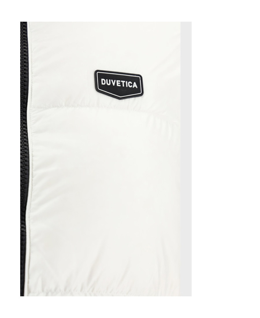 Duvetica Logo-patch Puffer Jacket In White