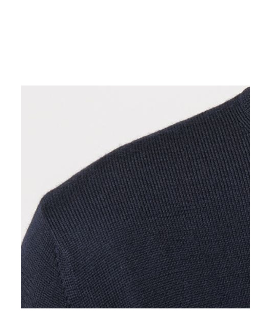 Barba Napoli Crewneck Wool Jumper In Black