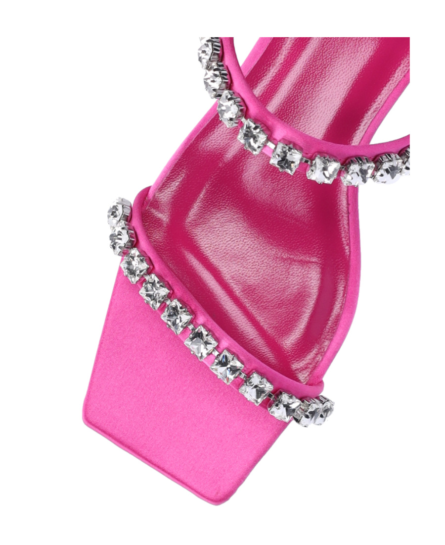 By Far Logo High-heeled Sandals In Pink