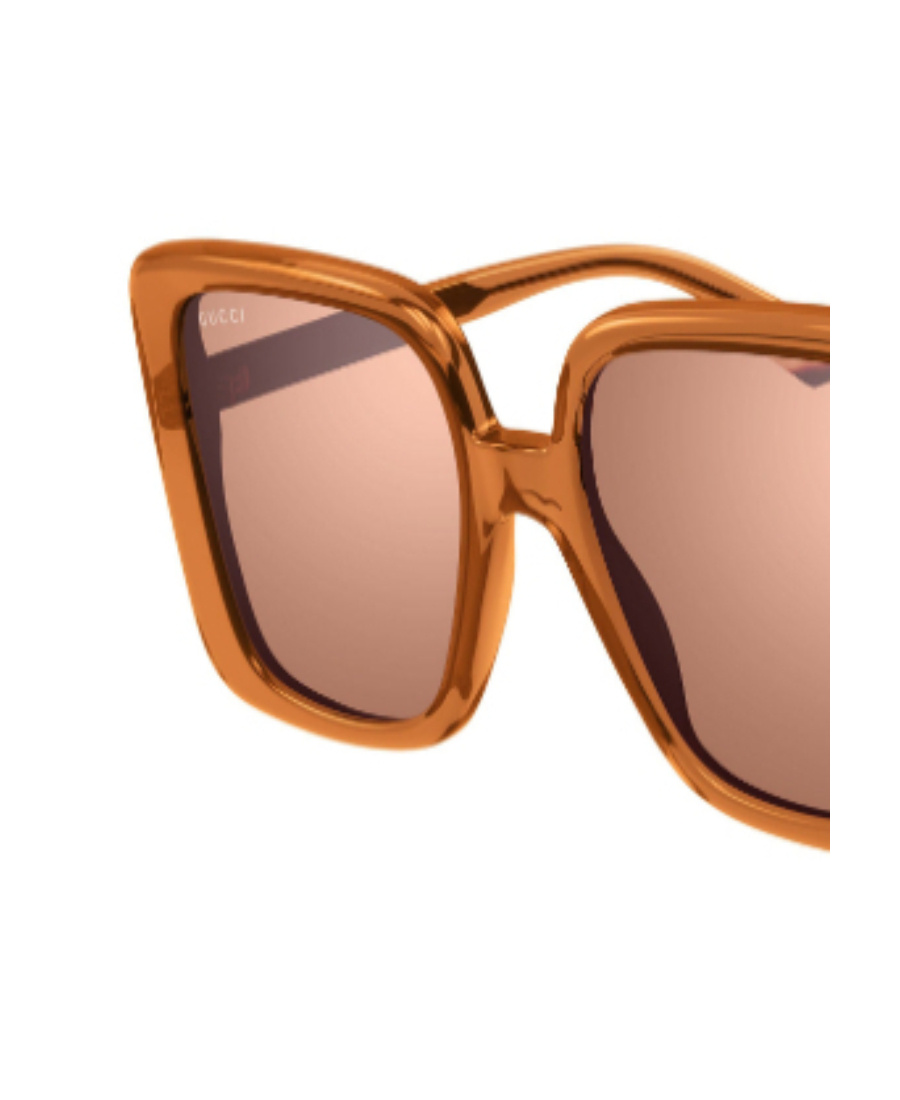 Gucci Transparent Square-frame Sunglasses In Nude