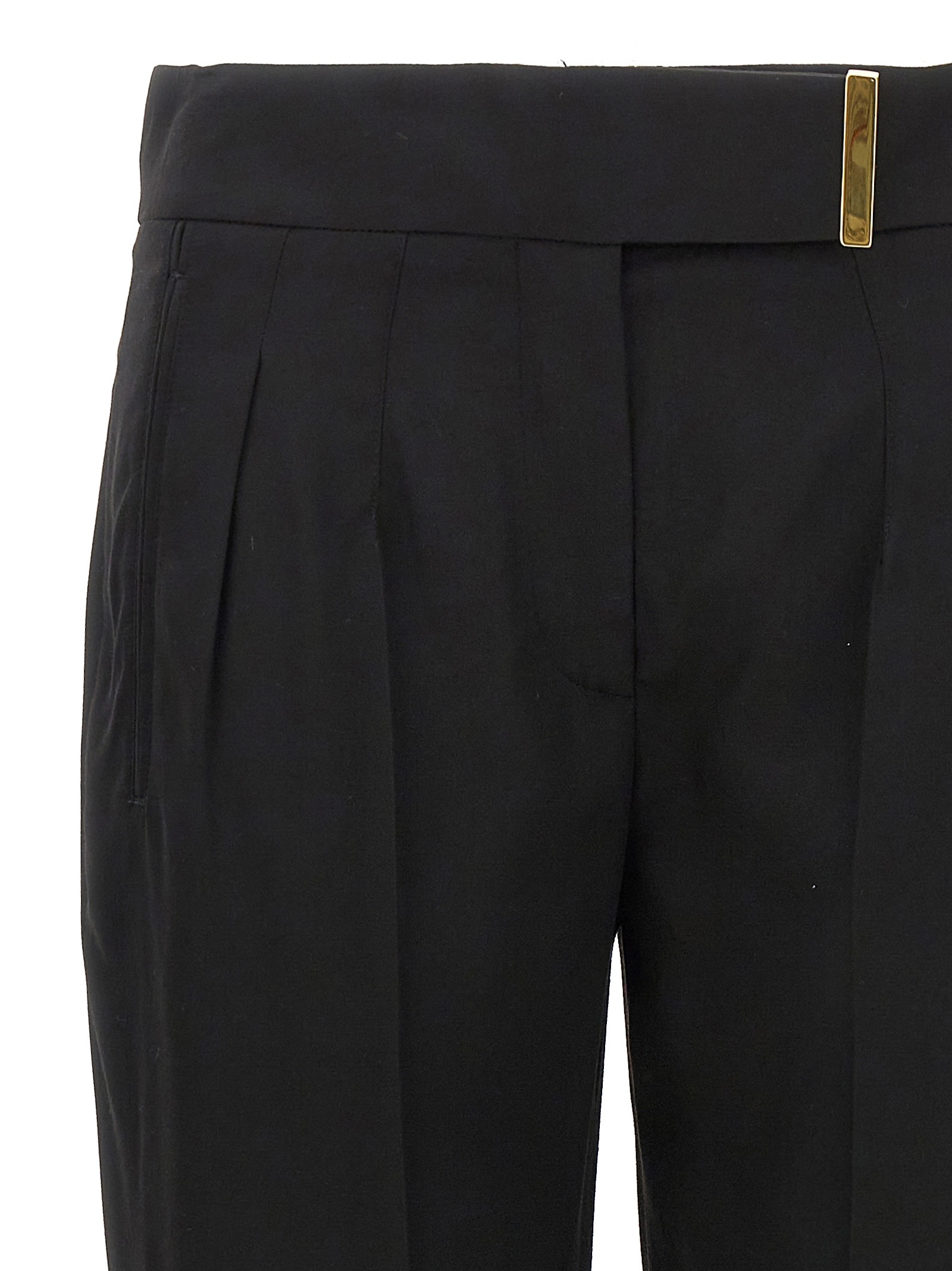 TOM FORD TOM FORD METAL BAR DETAILED STRAIGHT-LEG PANTS