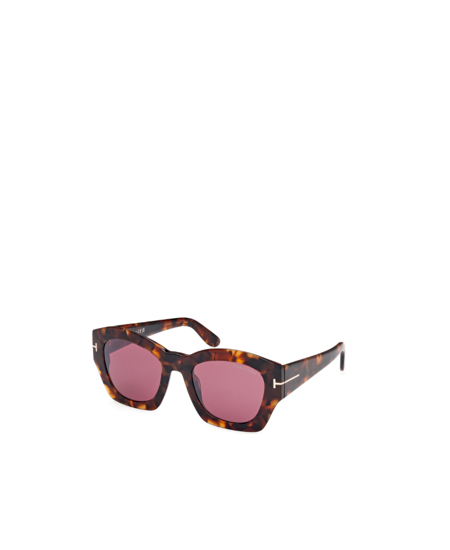 Tom Ford Guilliana Acetate Geometric Sunglasses In Pink