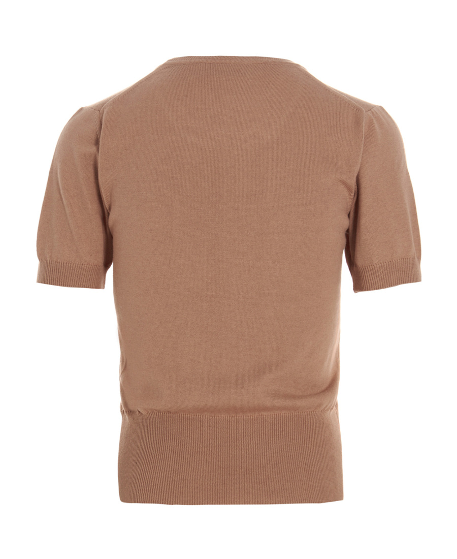 Vivienne Westwood Orb-embroidered Knitted Top In Brown