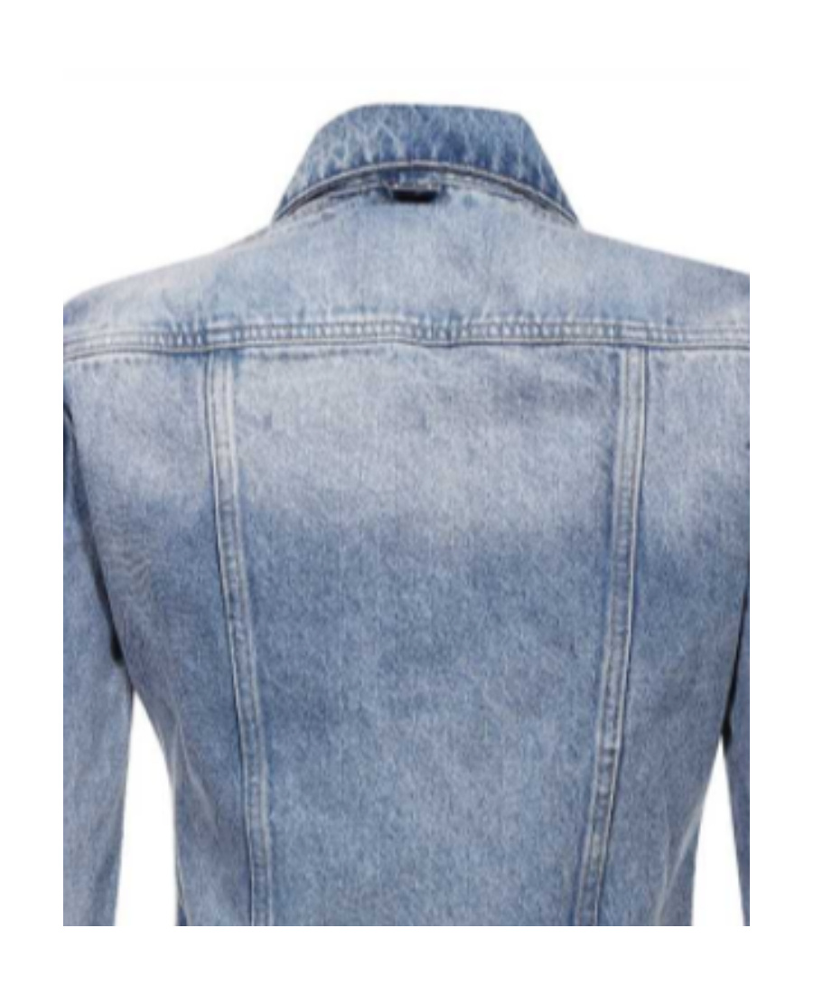 COURRÈGES LIGHT-WASH BUTTON-UP DENIM JACKET