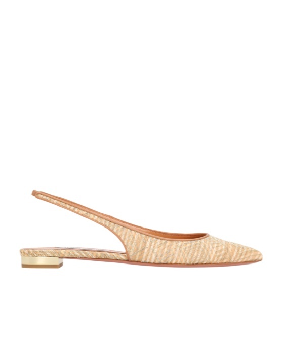 AQUAZZURA OPEN-HEELED FLATS