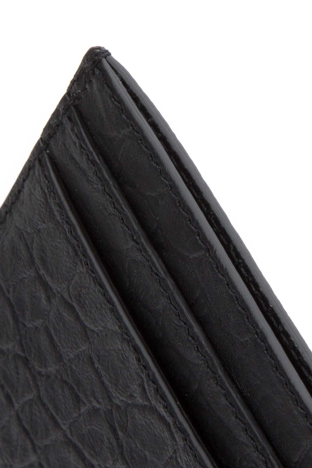 Saint Laurent Men's Monogram Credit Card Holder In Black