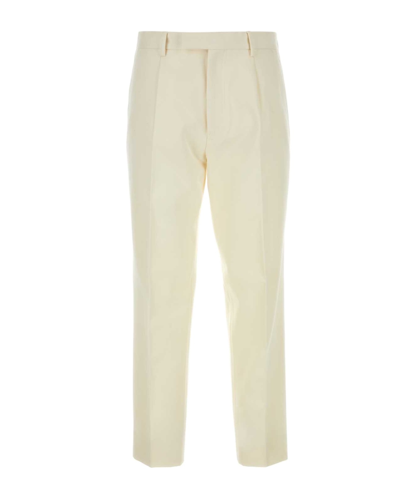 Zegna Wool Chino Pants Featuring Pockets In Nude