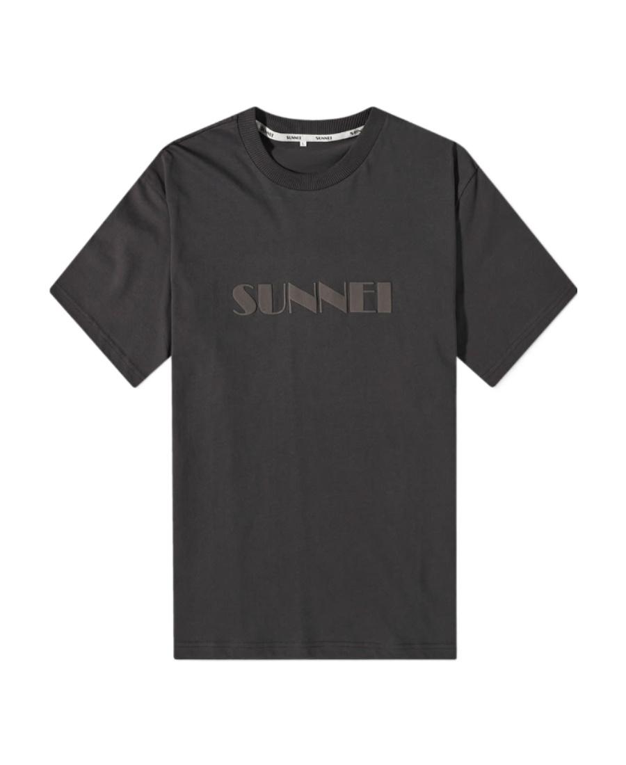 Sunnei Logo T-shirt In Black