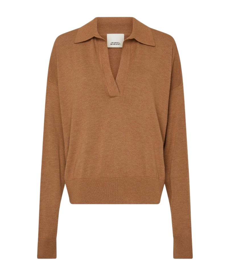 Isabel Marant Galix Sweater In Camel