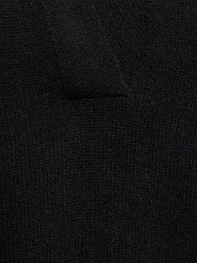 Khaite Shrunked Jo Cashmere-blend Polo Sweater In Black