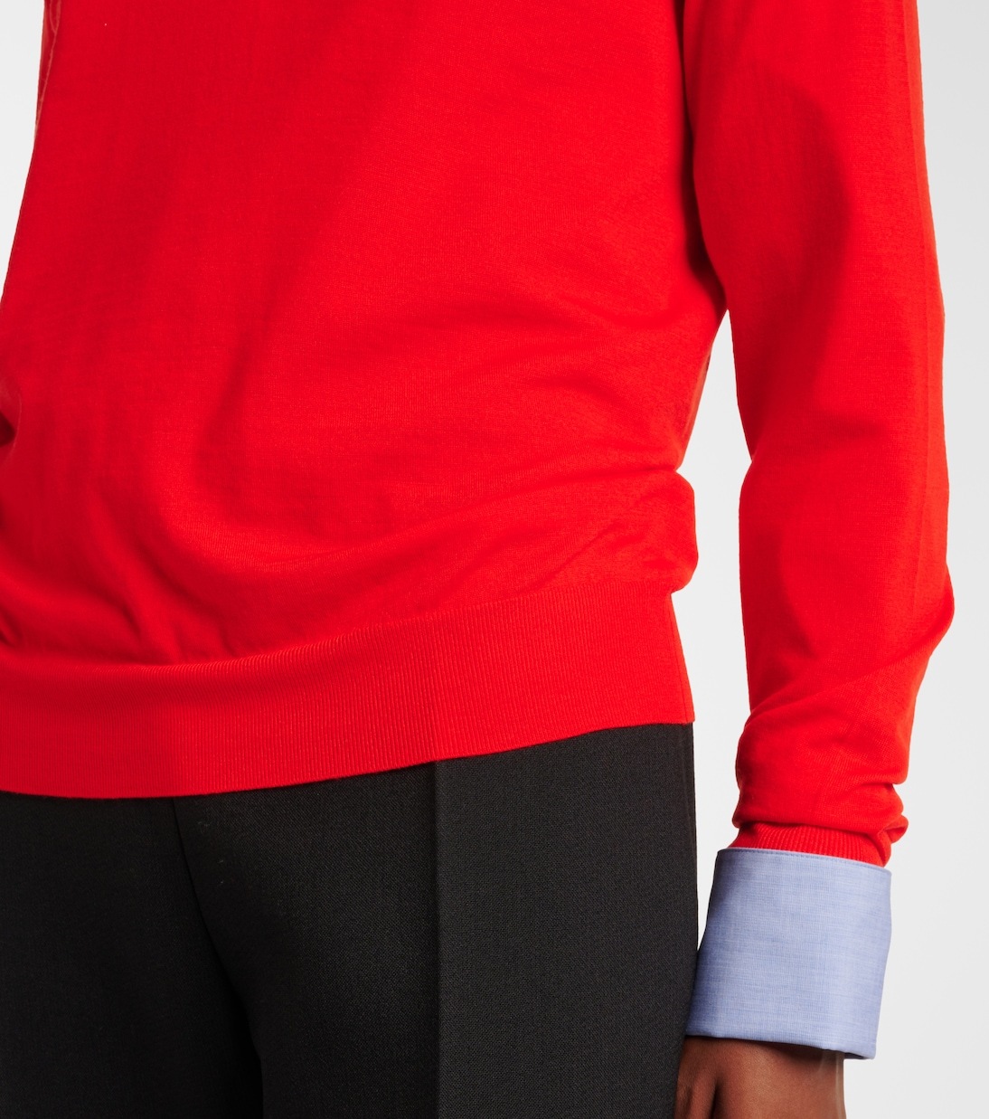 The Row Lightweight Wool Sweater Haius In Red