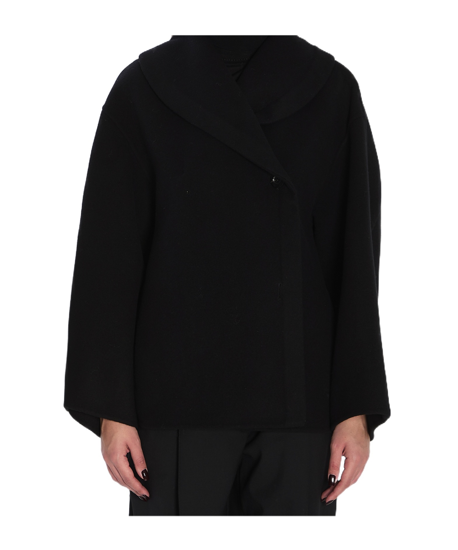 The Row Temur Coat In Virgin Wool In Black