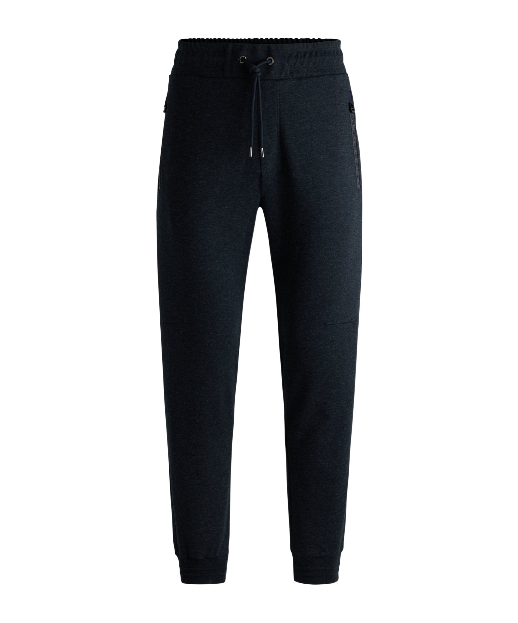 Hugo Boss Elastic Waist Wool Sweatpants In Black