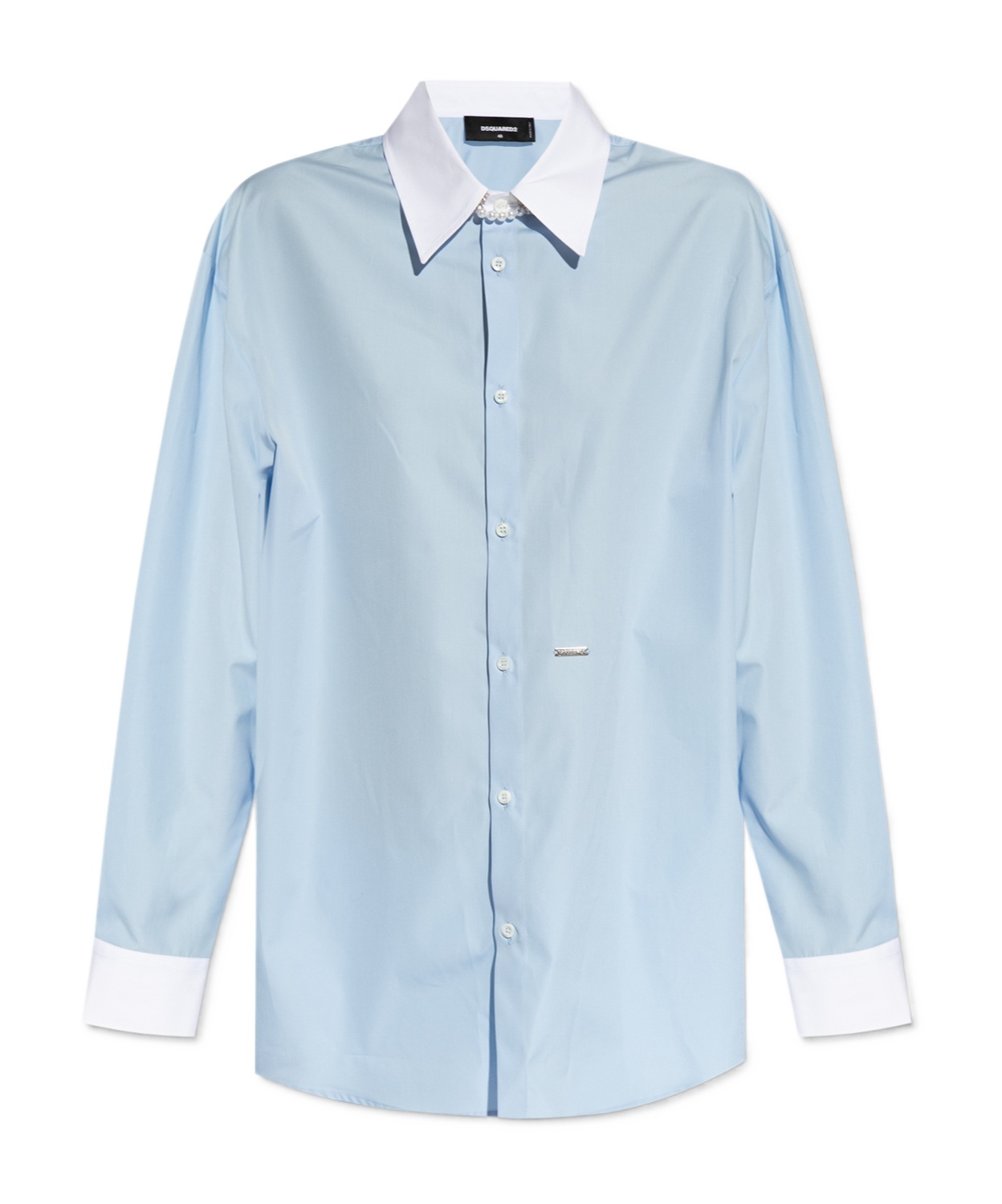 Shop Dsquared2 Lover Cotton Shirt In Blue