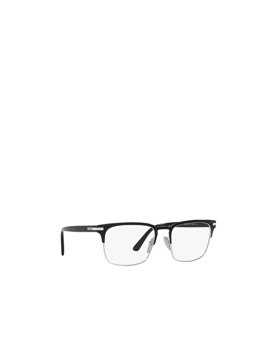 Prada Square-frame Logo-embellished Glasses In White
