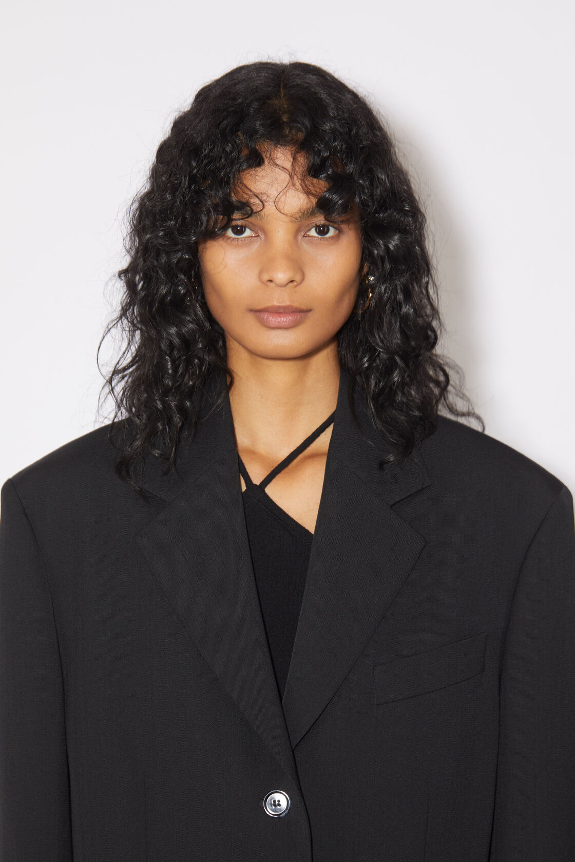 Acne Studios Oversized Single-breasted Blazer In Black