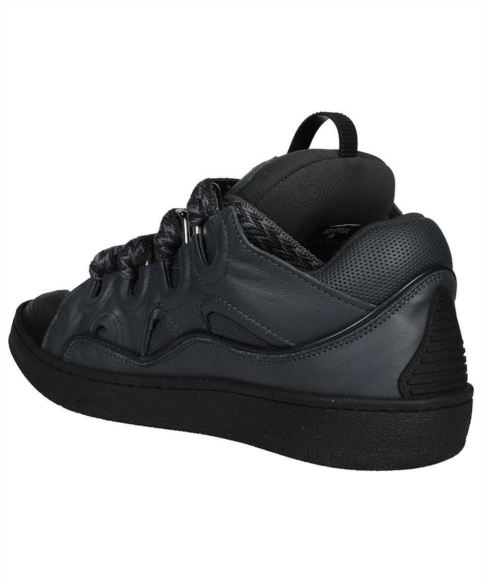 Lanvin Man Sneakers Midnight Blue Size 9 Leather In Blue