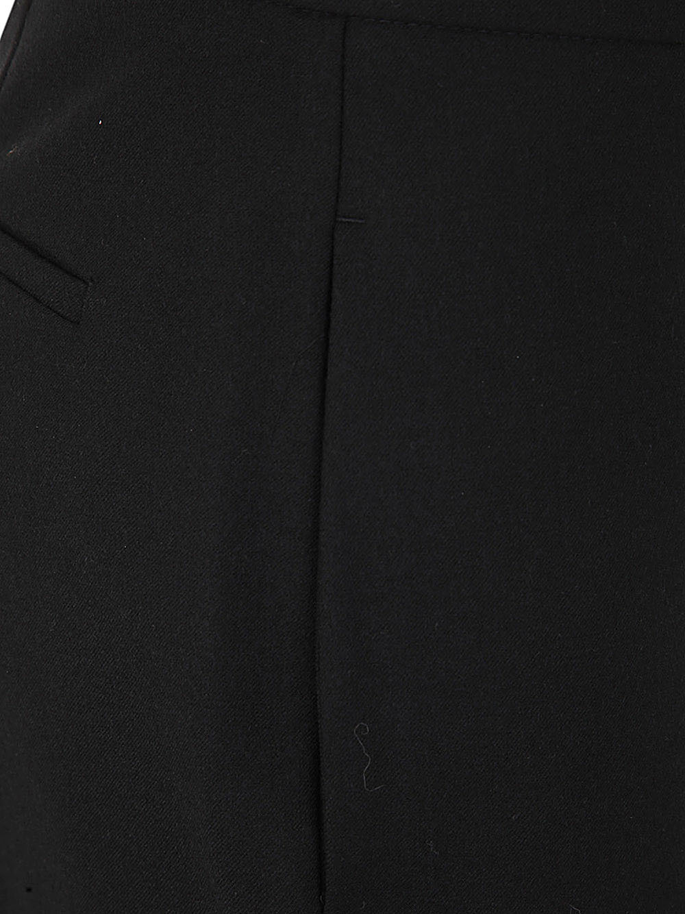 Shop Sportmax Flared Virgin Wool Tailored Trousers In Black
