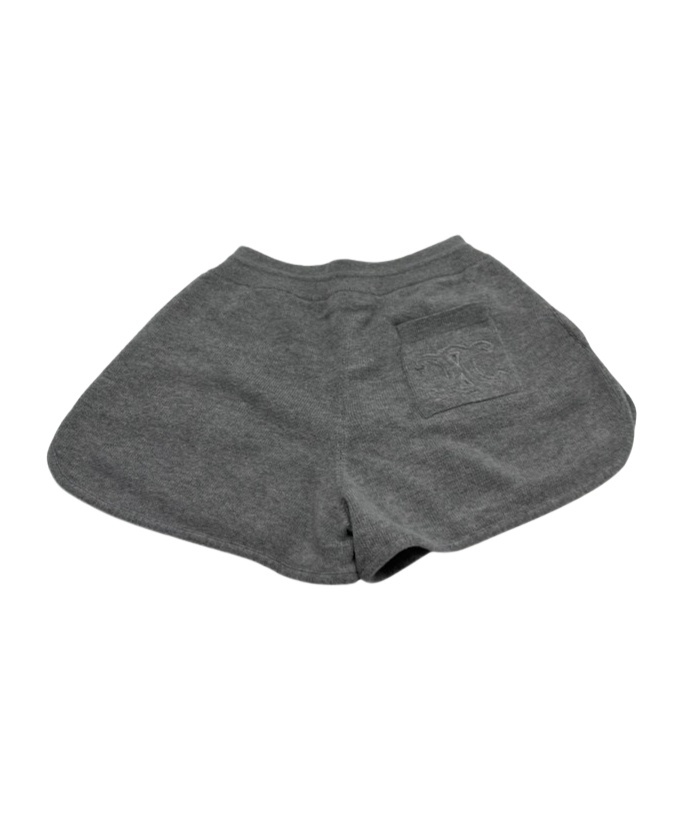 Celine Triomphe Mini Shorts In Wool And Cashmere