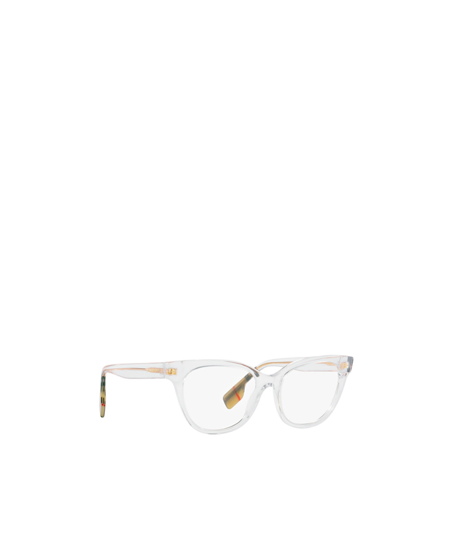 Burberry Logo-plaque Cat-eye Glasses In White