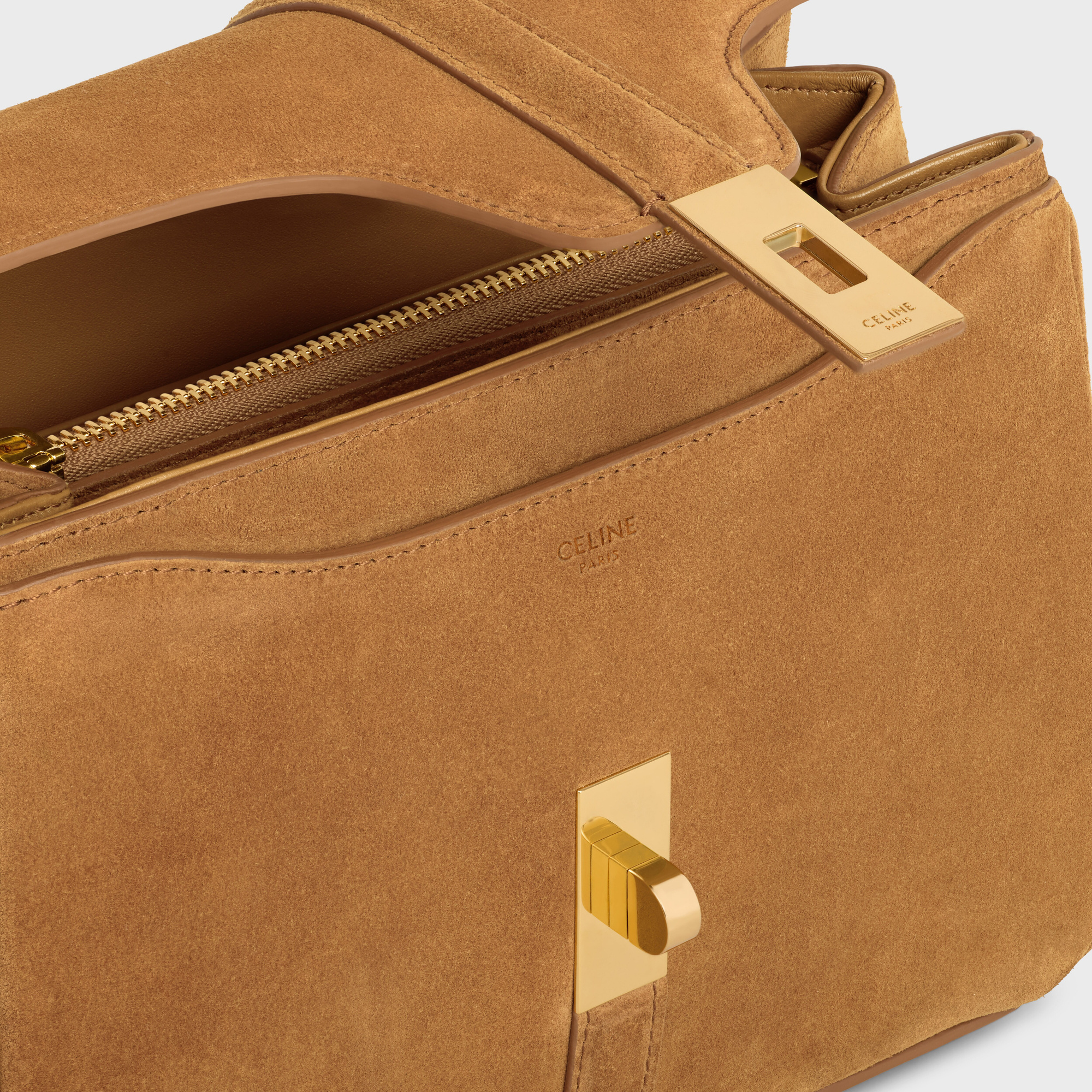 Celine Small 16 Small Shoulder Bag In Brown