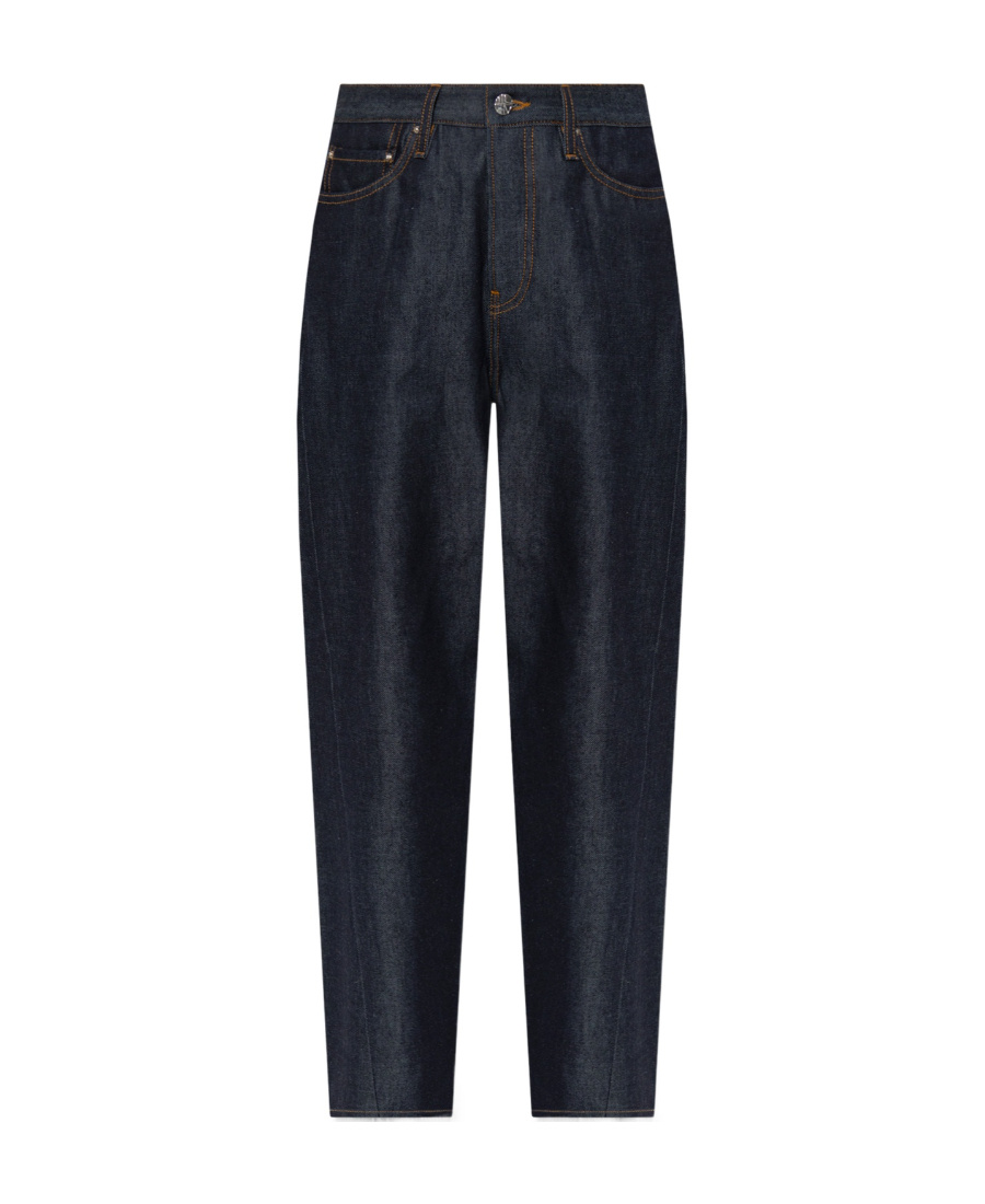 Totême Straight Leg Jeans In Black
