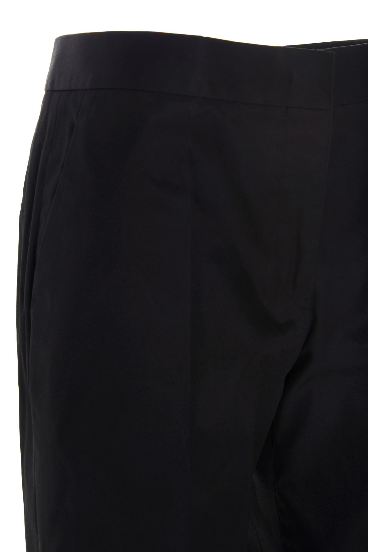 Shop Jil Sander High-rise Cropped Trousers In Black