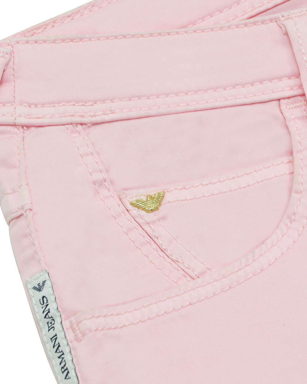 Armani Jeans Belt Ring Jeans In Pink