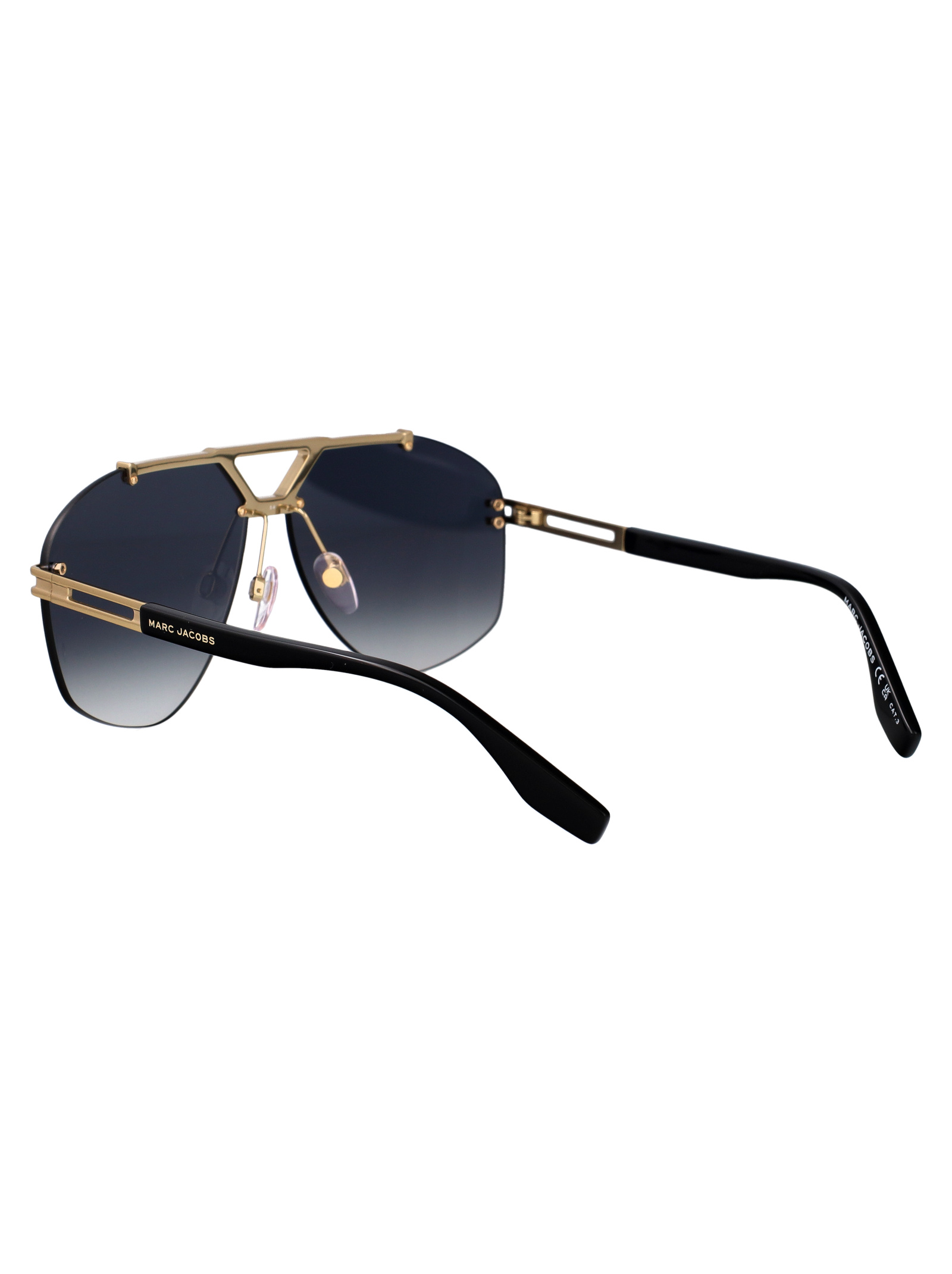 Marc Jacobs Full Frame Sunglasses In Gold