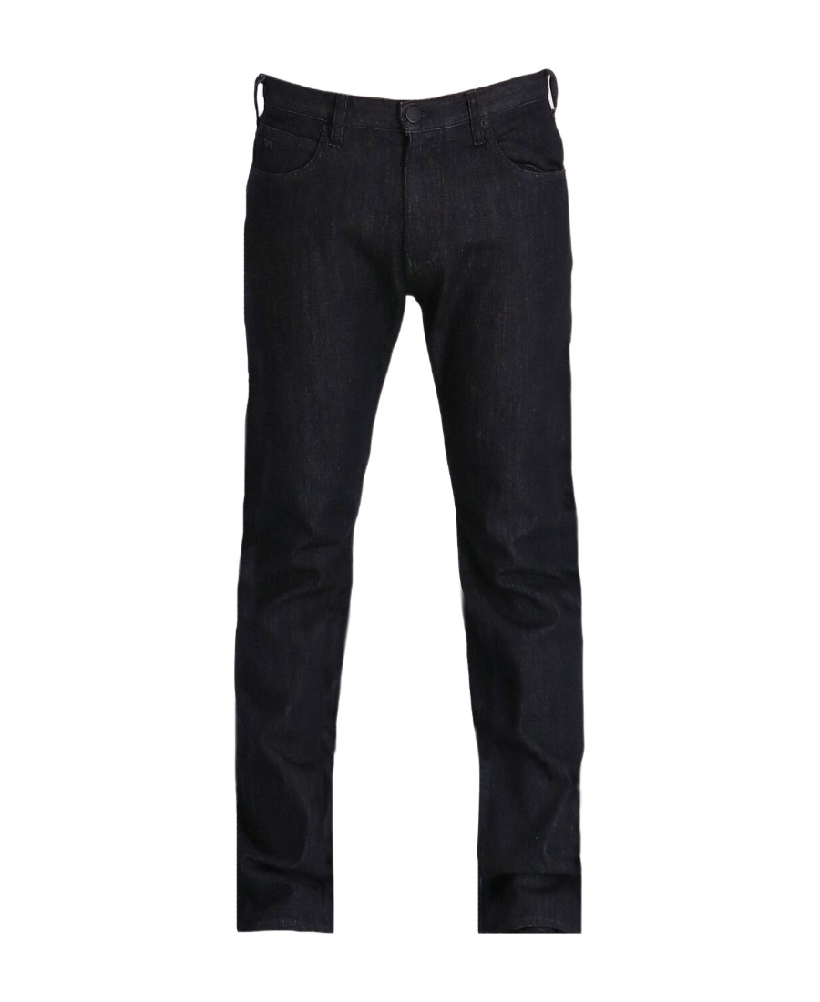 Emporio Armani Belt-loop Casual Pants In Black
