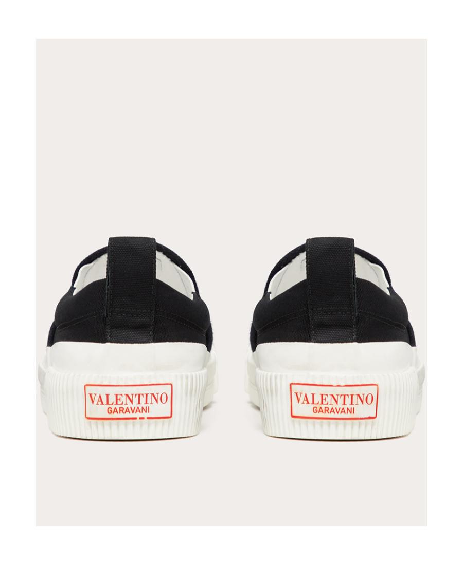 Valentino Vltn Slip-on Sneakers In White